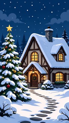 Webcomic Art Christmas card example