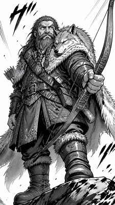 Manga Comic Art tabletop character portrait example