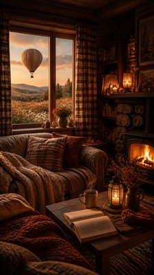 Cozycore Aesthetic greeting card example