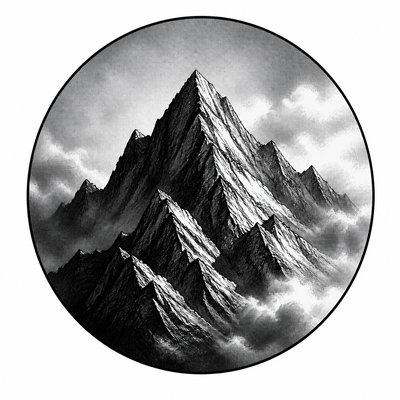 Seinen Mature Manga Art Style logo concept example