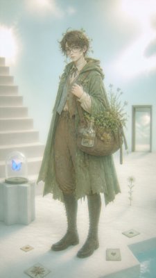 Dreamcore Aesthetic character design example
