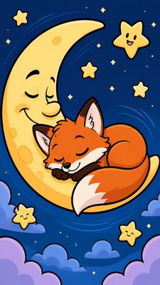 Cartoon Comic Art baby announcement example