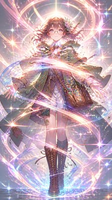 Magical Girl Transformation Sequence character design example