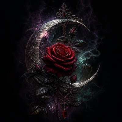 Gothic Fantasy Art tattoo design