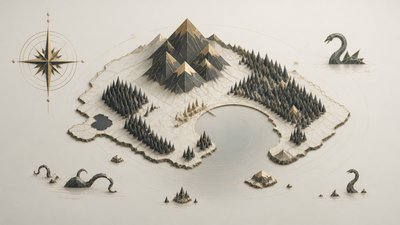 Minimalist Jewelry Design fantasy map example
