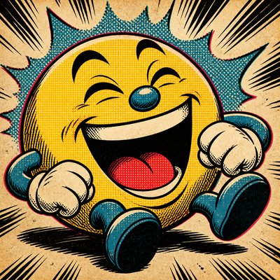 Retro Comic Art Twitch emote example
