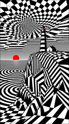 Op Art Style poster example