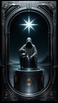 Hard Sci-Fi Art tarot card example