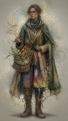 Neural Network Digital Art Style character design example
