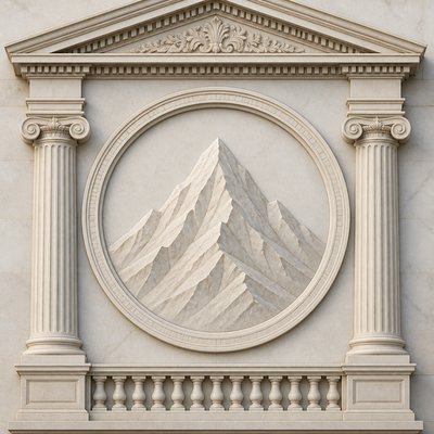 Neoclassical Architecture logo concept example
