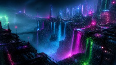 Cyberpunk Art Style concept art example