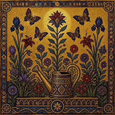 Byzantine Classical Art Style coloring page