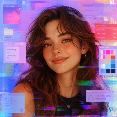 Post-Internet Art Style profile picture example