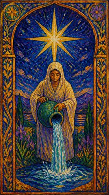Fauvist Impressionism Art Style tarot card example