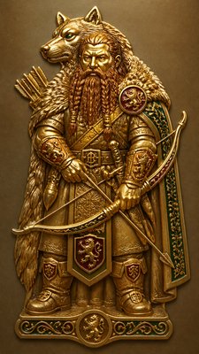 Signet & Heraldic Jewelry Design tabletop character portrait example