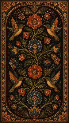 Folk Art Style phone case design example