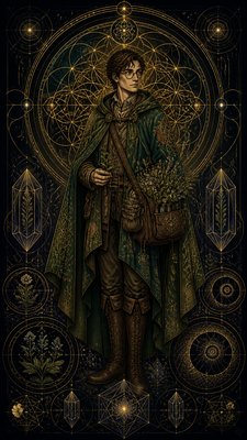 Sacred Geometric Art character design example