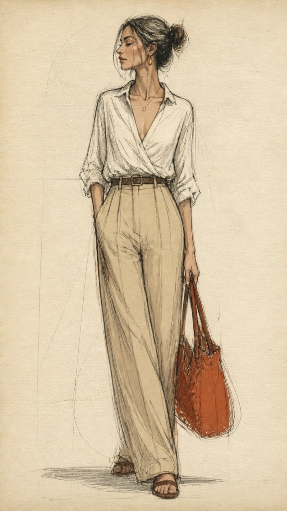 full-length portrait of an elegant figure — Hand-Drawn Icon Design