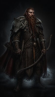 Dark Gothic Art tabletop character portrait example