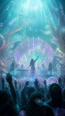 Mermaidcore Aesthetic flyer example