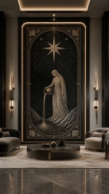 Contemporary Luxe Interior Design tarot card example