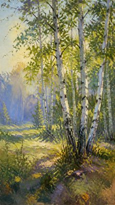 Plein Air Landscape Art Style wall art print example