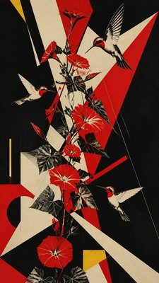 Constructivism Art Style phone case design example