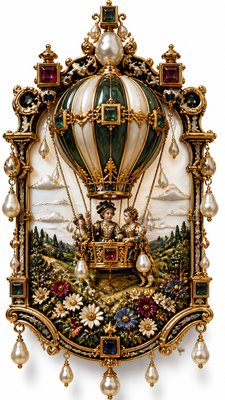 Renaissance Jewelry Design greeting card example