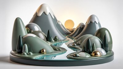Art Toy Sculpture desktop wallpaper example
