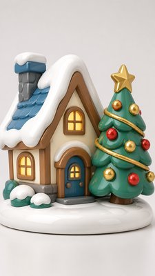Designer Vinyl Toy Art Christmas card example