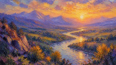 Impressionist Still Life Art Style desktop wallpaper example