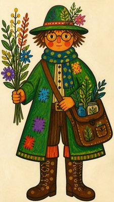 Naive Art Style character design example