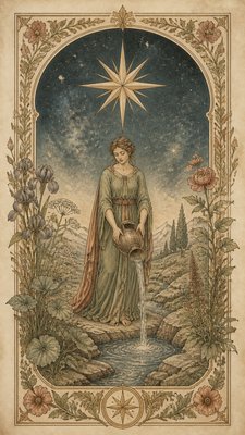 Botanical Nature Art tarot card example