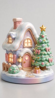 Blind Box Toy Art Christmas card example
