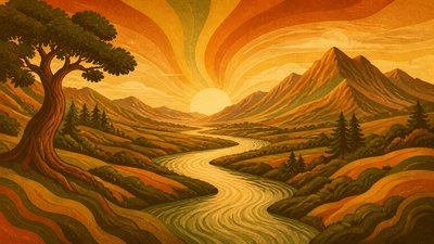 70s Retro Aesthetic desktop wallpaper example