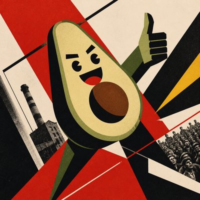 Constructivism Art Style sticker example