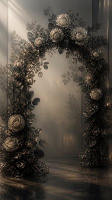 Smoked Glass wedding invitation example