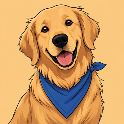 Webcomic Art pet portrait example