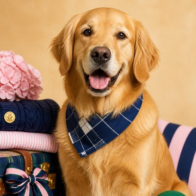 Preppy Aesthetic pet portrait example