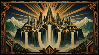 Art Deco Poster Design concept art example