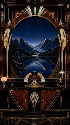 Art Deco Furniture Art phone wallpaper example