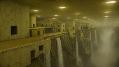 Backrooms Aesthetic concept art example