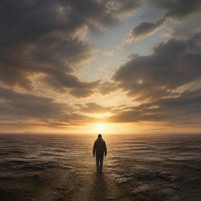 Photorealistic Figurative Art Style album cover example