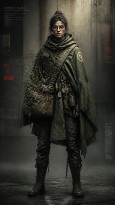 Dystopian Sci-Fi Art character design example