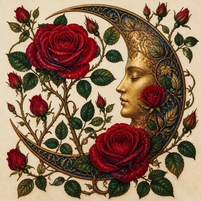 Pre-Raphaelite Art Style tattoo design example