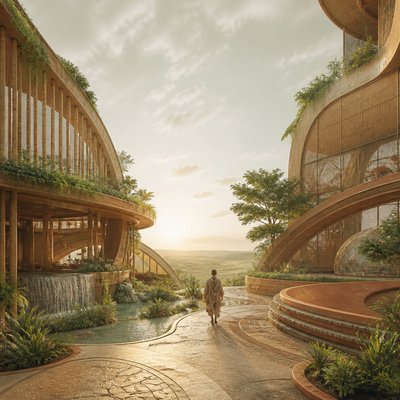 Sustainable Architecture Art album cover example