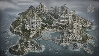Metabolist Architecture fantasy map example