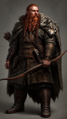 Realistic Landscape Art Style tabletop character portrait example