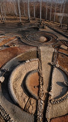 Land Art Style wall art print example