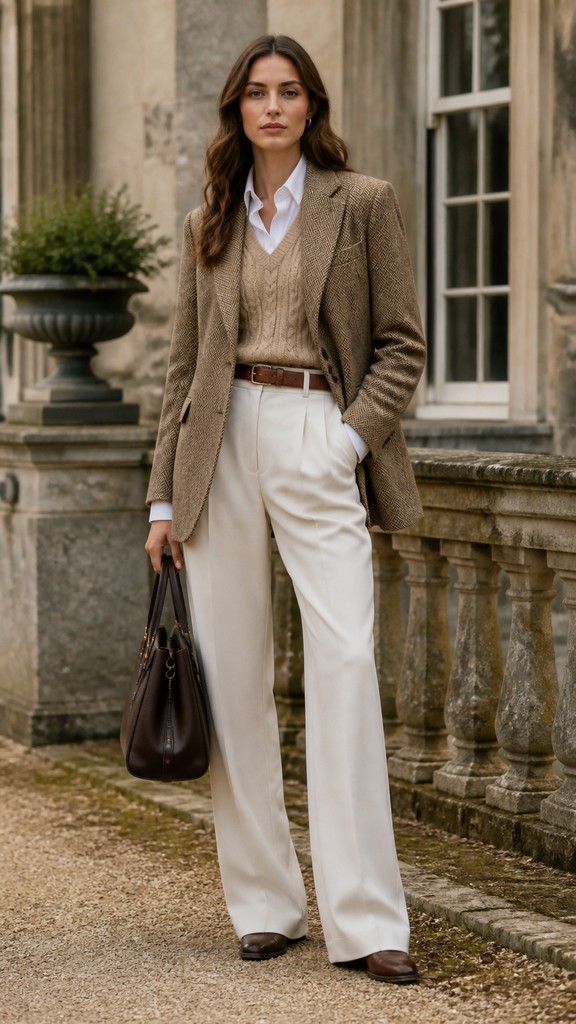full-length portrait of an elegant figure — Old Money Fashion Style